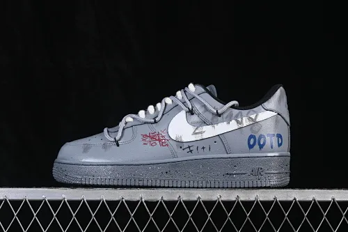 All categories Nk Air Force 1 Air Force series Nk Air Force 1 Low Air Force low-top Nike Air Force 1'07 Low "ootp" Hand-painted graffiti Cement wall Air Force 1 low-top casual sneakers CW2288-110
